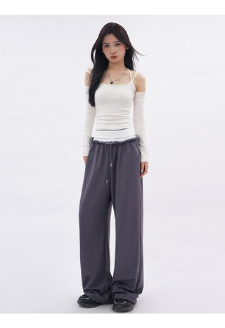 Y2k Off-shoulder halter neck top