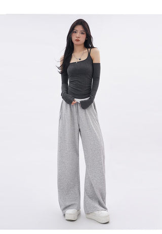 Y2k Off-shoulder halter neck top