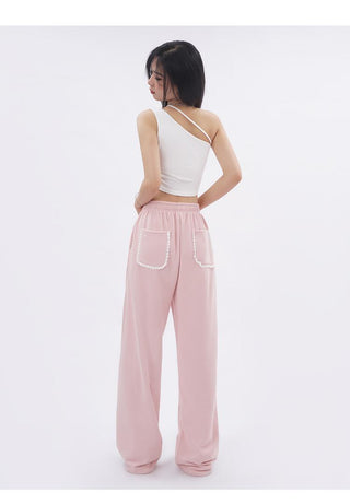 Off-shoulder sporty tube top with pad