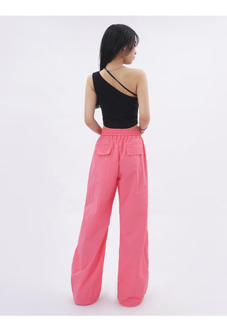 Off-shoulder sporty tube top with pad