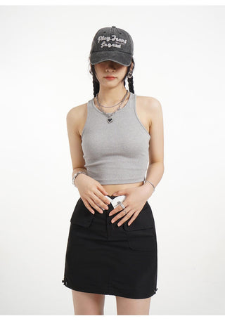 Y2k detachable skirt with cuffs