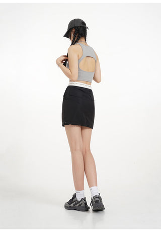 Y2k detachable skirt with cuffs