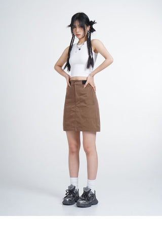 Black hollow backless vest