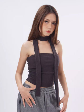 Strapless camisole halter neck vest