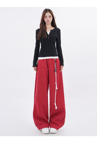 Fake two-piece bottoming long-sleeved T-shirt