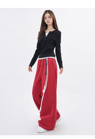 Fake two-piece bottoming long-sleeved T-shirt