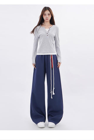 Fake two-piece bottoming long-sleeved T-shirt