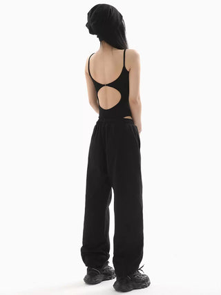 Backless one-piece camisole vest