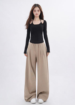 Fake two-piece bottoming shirt