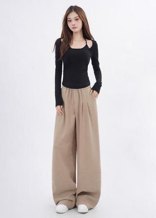 Fake two-piece bottoming shirt