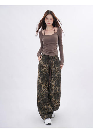 Fake two-piece bottoming shirt