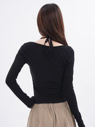 Fake two-piece bottoming shirt