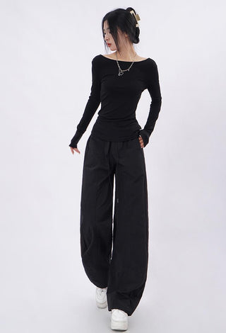 Hollow back straps slim top