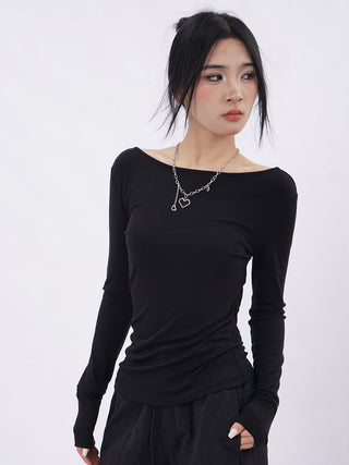 Hollow back straps slim top