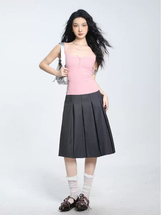 Slim camisole lace edge slim top