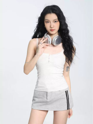Slim camisole lace edge slim top