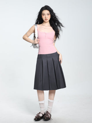 Slim camisole lace edge slim top