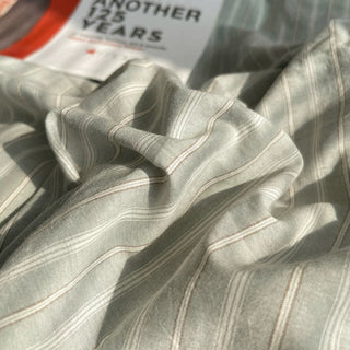 Grey Minimalist Striped Duvet Cover Set