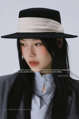 pleated fedora hat