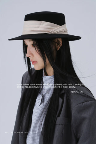 pleated fedora hat