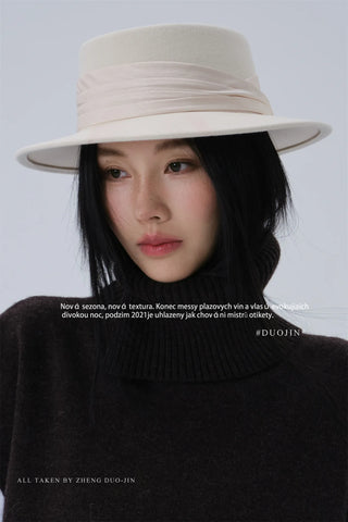 pleated fedora hat