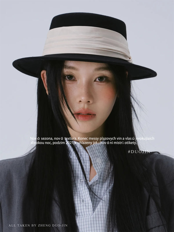 pleated fedora hat