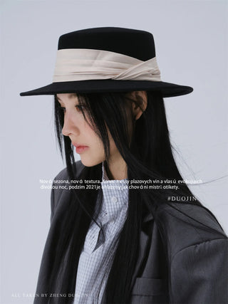 pleated fedora hat