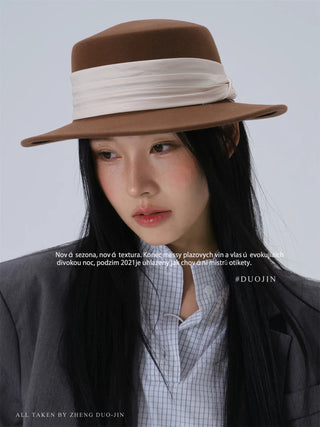 pleated fedora hat