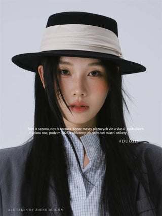 pleated fedora hat