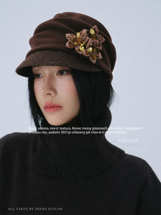 flower equestrian hat