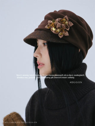 flower equestrian hat