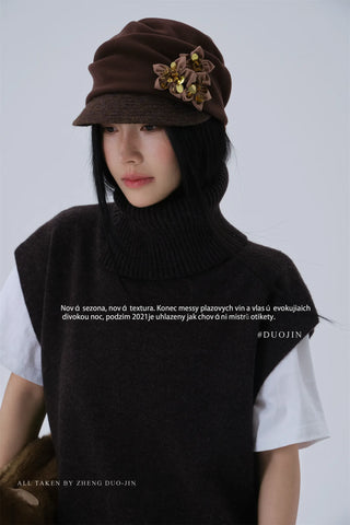 flower equestrian hat