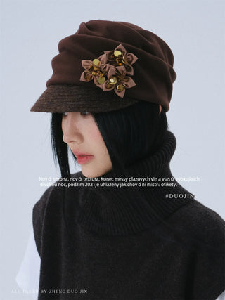 flower equestrian hat