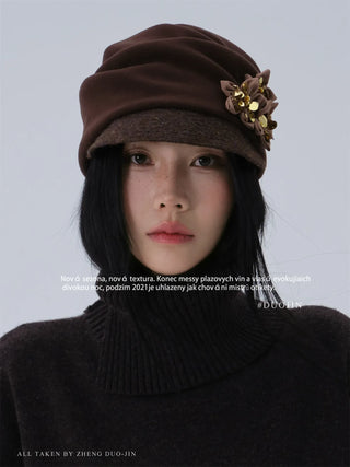 flower equestrian hat