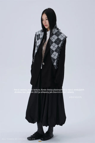 rhombus triangle shawl