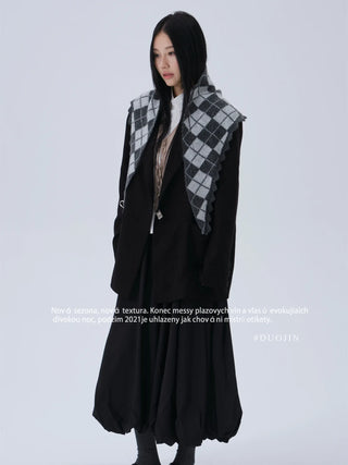 rhombus triangle shawl