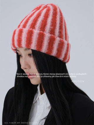 sunset orange beanie