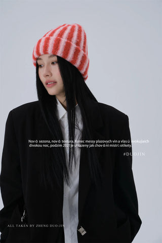 sunset orange beanie