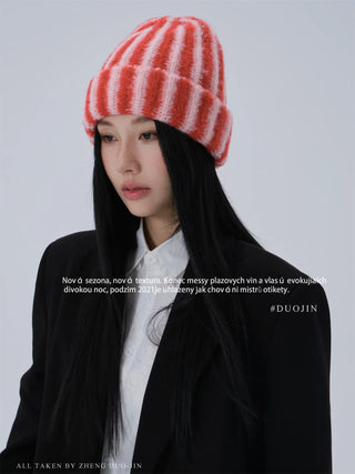 sunset orange beanie