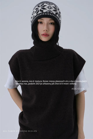 vintage jacquard beanie