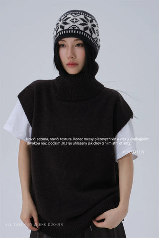 vintage jacquard beanie