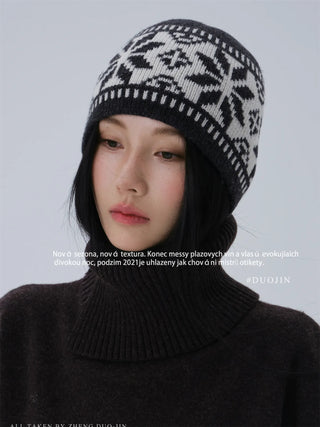 vintage jacquard beanie