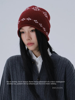 hemming knit beanie