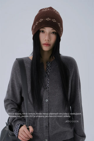 hemming knit beanie