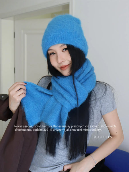 alpaca scarf set
