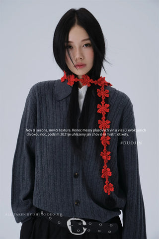 snowflake small scarf