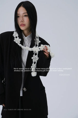 snowflake small scarf