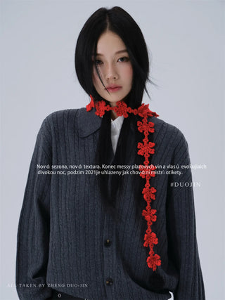 snowflake small scarf