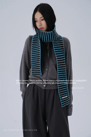 vintage stripe scarf