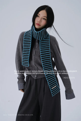 vintage stripe scarf